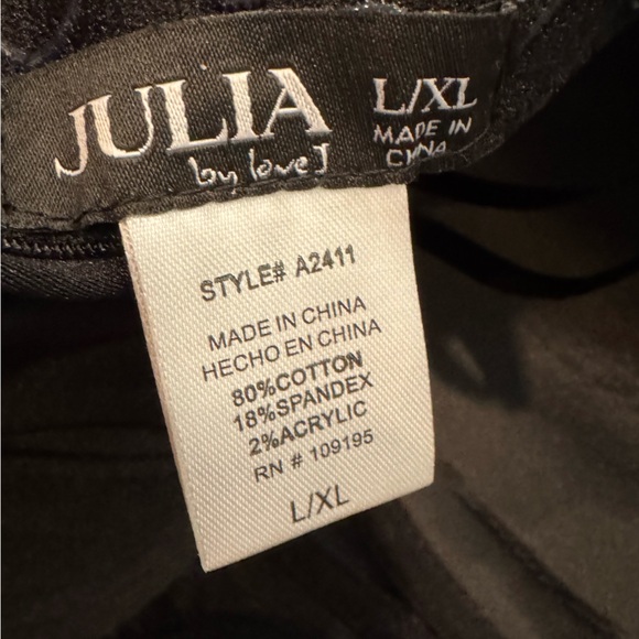 🔵 Julia by Love J Embellished Black Rhinestone Corset Size L/LX - Picture 7 of 8